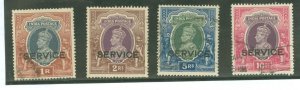 India #O100-O103 Used Single (Complete Set)