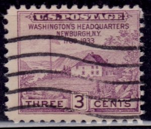 United States, 1933, Washington's Headquarters-Newburg,NY, 3c, sc#727, used