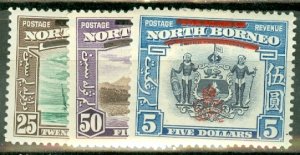 AB: North Borneo 223-237 mint CV $53.80; scan shows only a few