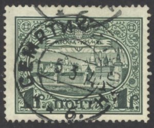 Russia Sc# 101 Used (a) 1913 1r Kremlin