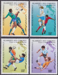 1990 Comoro Islands 935-938 1990 FIFA World Cup in Italy 15,00 €