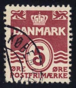 Denmark #224 Numeral, used (0.25)