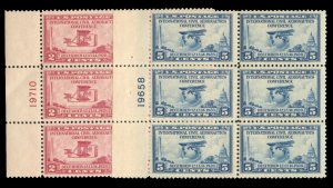 United States, 1910-30 #649-650 Cat$72.50, 1928 Aeronautics Conference, set o...