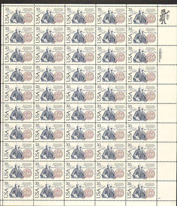 US #2036 Mint Sheet USA Sweden 