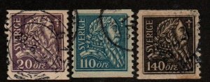 Sweden 194-196 Set Used