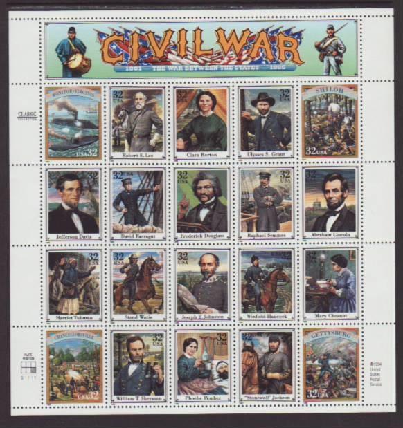 US 2975 Civil War MNH  VF