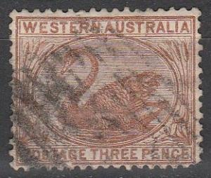 Western Australia #53  F-VF Used CV $4.00 (A3476)