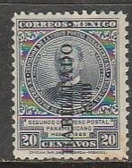 MEXICO 671, 20¢ HABILITADO 1930. MINT, NH. VF..