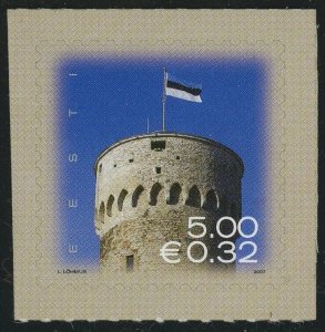 Estonia #559 Flag over Pikk Hermann 5K Postage Stamp 2007 Eesti MNH