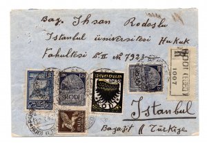 Aegean - Pictorica L. 1.25 - Twin values on envelope