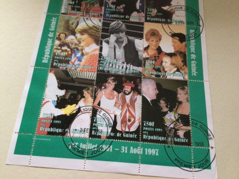 Princess Diana one multi stamps sheet A9908