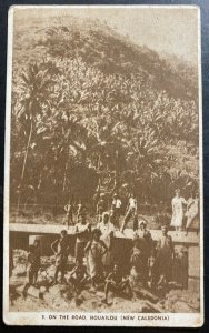 1940s USA Army In Noumea New Caledonia RPPC postcard Cover On The Road Houailou
