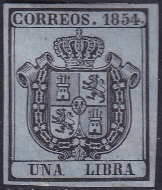 Spain 1854 Sc O4 official MNG(*)