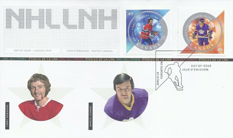 CANADA #2017 NHL ALL-STARS - LINDSAY,BOWER,PARK,SCHMIDT,DIONNE,ROBINSON - Set 3