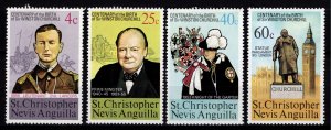 St.Kitts-Nevis 1974 Sc#290/293 Sir Winston Churchill Set (4) MNH