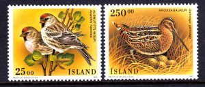 Iceland 1995 Birds Complete Mint MNH Set SC 808-809