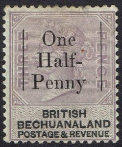 BECHUANALAND 1888 QV ONE HALF PENNY ON 3D