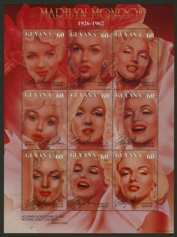 Guyana 3020 MNH Marilyn Monroe