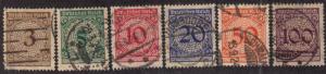 Germany - 1923 - SC 323-28 - Used - Complete set