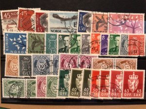 Norway 1961 mounted mint or  used Good Quality stamps  Ref  62157