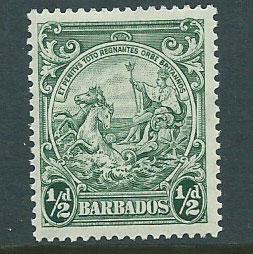 Barbados SG 248 MLH  perf 13 ½ x 13