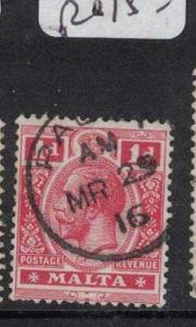 Malta KGV 1d Paola CDS VFU (1drr)