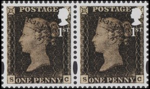 GB 4355 180th Anniversary of the Penny Black horz pair (2 stamps) MNH 2020