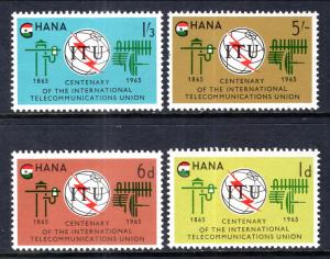 Ghana 204-207 ITU MNH VF