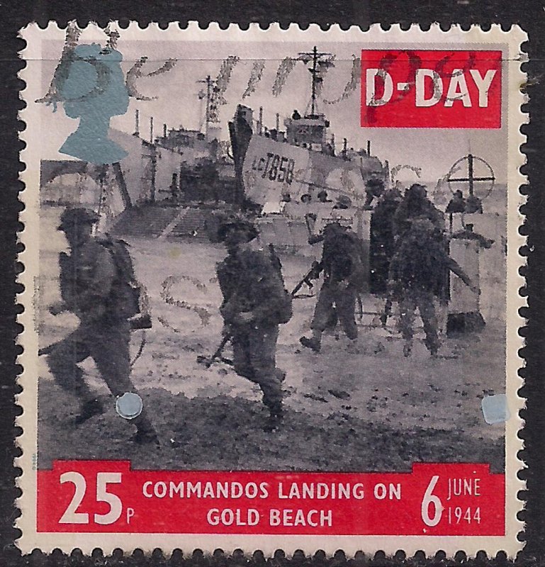 GB 1994 QE2 25p 50th Anniv. D-Day used stamp SG 1826 ( B1416 )