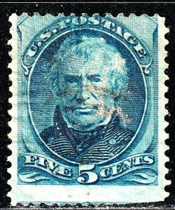 #179 US 5 CENT BLUE TAYLOR-USED-N/G-FINE-VF