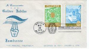 Philippines 1973 Sc 1221-2 FDC-4