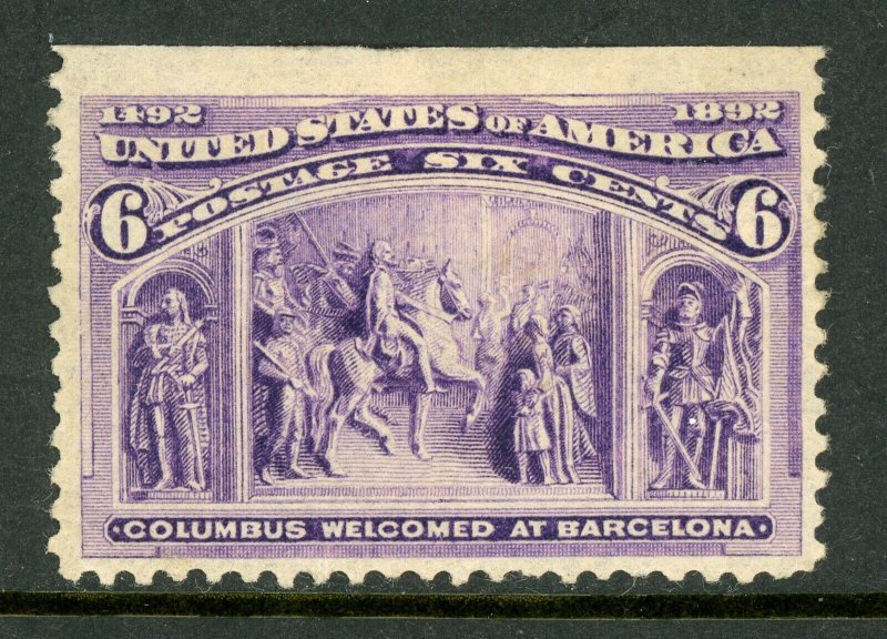 USA 1893 Columbian 6¢ Barcelona Welcoming Scott #236 Mint L747