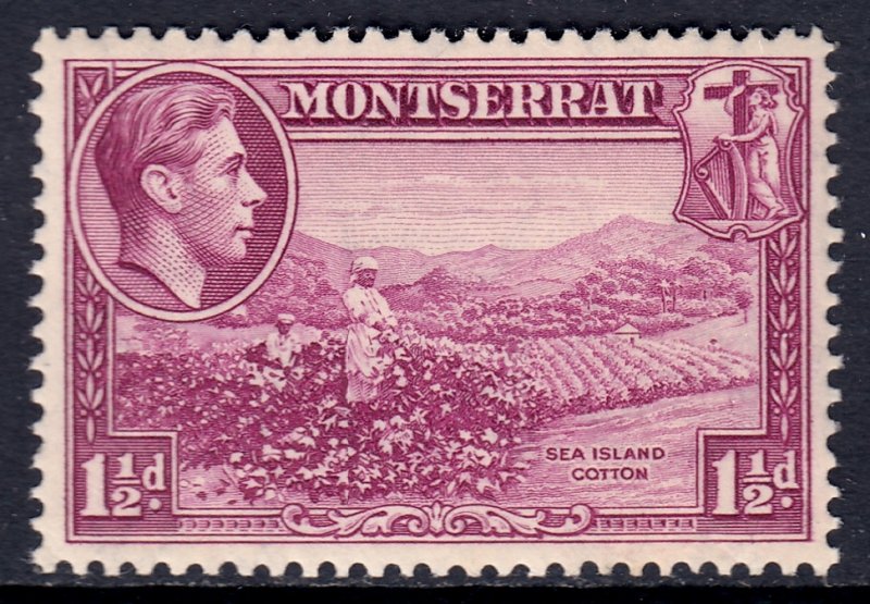 Montserrat - Scott #94a - P13 - MH - Ink offset on reverse - SCV $11.00