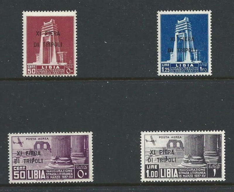 1937 Libya - N° 142/143 + Pa, 11° Fiera Di Tripoli, 4 Values MNH