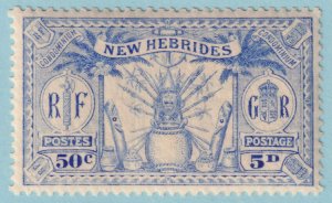 BRITISH NEW HEBRIDES 45  MINT NEVER HINGED OG ** NO FAULTS VERY FINE! - SRW