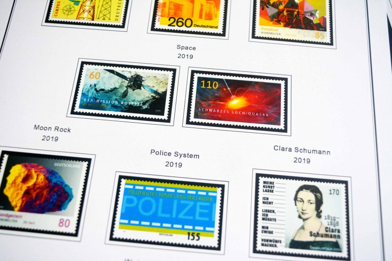 COLOR PRINTED GERMANY 2011-2020 STAMP ALBUM PAGES (89 illustrated pages)