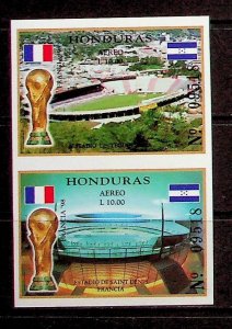 HONDURAS Sc C1033 NH IMPERF PAIR OF 1998 - SOCCER WORLD CUP