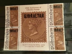 Gibraltar cancelled stamp sheet R21870