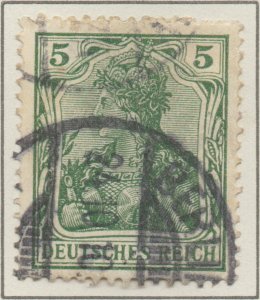 Germany Germania 5pf Green Lozenges watermark Deutsches Reich stamps 1905 SG84