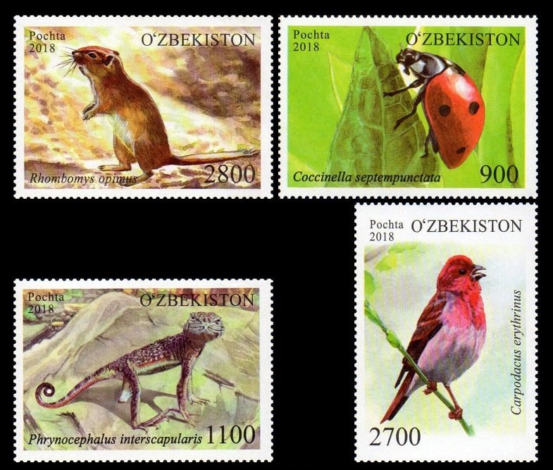 2018    Uzbekistan     1323-26    Fauna of Uzbekistan