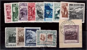 Liechtenstein #94 - #107 VF Used Rare Set