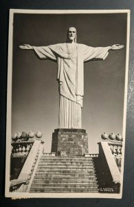 1950 Rio De Janiro Brazil to Santa Cruz California Real Picture Postcard Cover