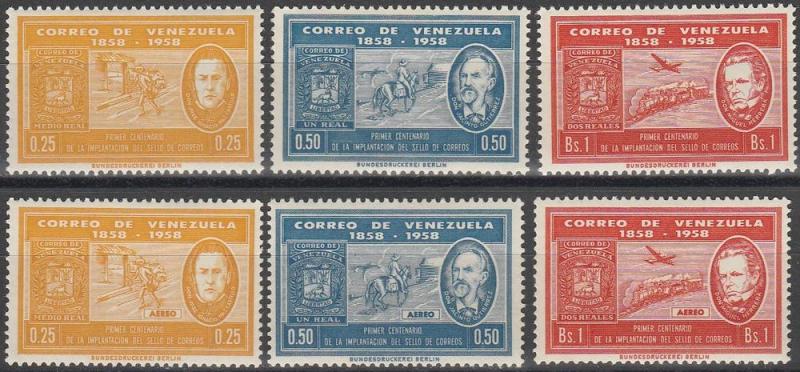 Venezuela #740-2, C706-8 MNH F-VF CV $3.90