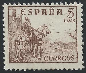 Spain #641 5c El Cid MNH