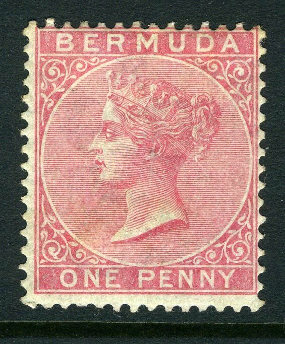 BERMUDA-1886 1d Carmine Red.  A mounted mint example Sg 24