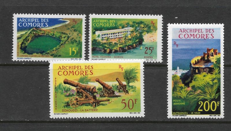 COMORO ISLANDS #67-8, C18-19  MNH