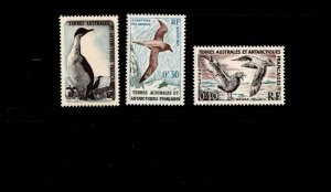 *KAPPYSSTAMPS FRANCE 1956 ANTARCTIC TERRITORIES SCOTT 12-14 CV $16 F462