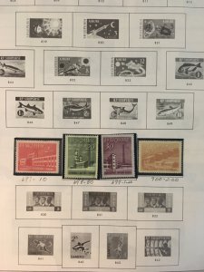 Collection of mint Albania stamps on Minkus pages