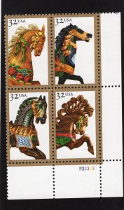 2976-2979 Carousal Horses, MNH LR-PB/4 (#P33333)