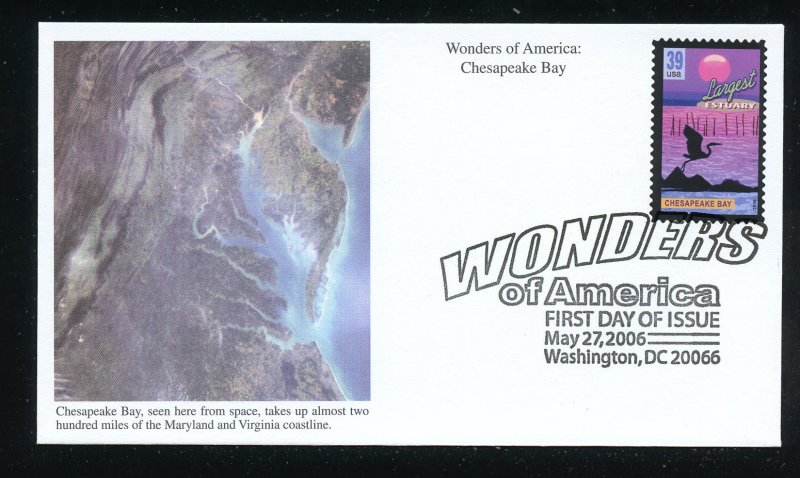 US 4038 Wonders of America - Chesapeake Bay UA Mystic cachet FDC
